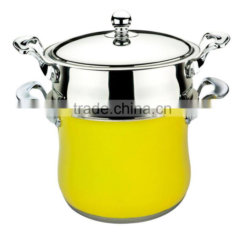 AH3607 sainless steel double boiler ( steamer set )