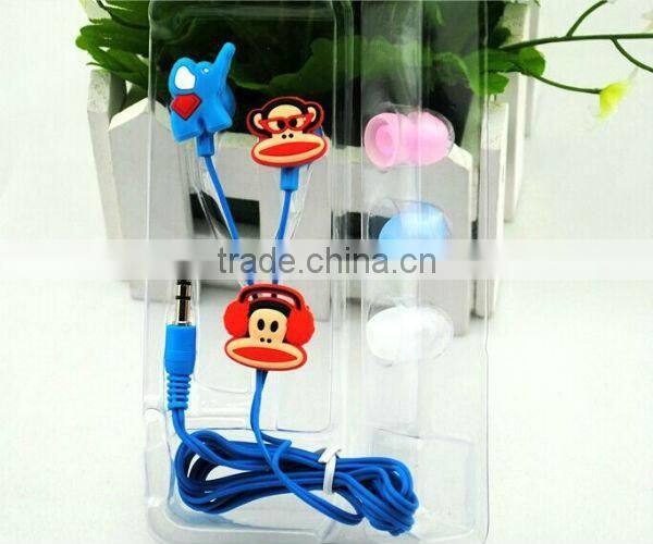 2014 best selling Cute Lovely anime in-ear Earphones for kids