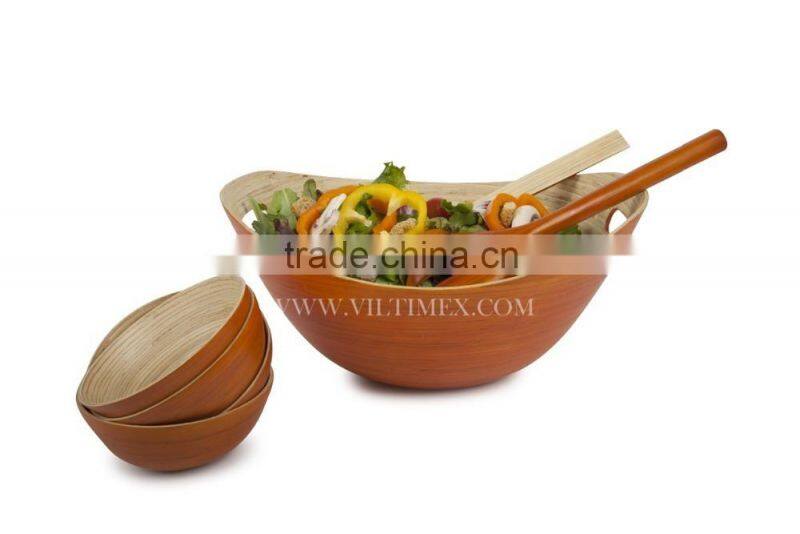 Bamboo Lacquered Fruit Plate In Assorted Colors contemporary-fruit-bowls