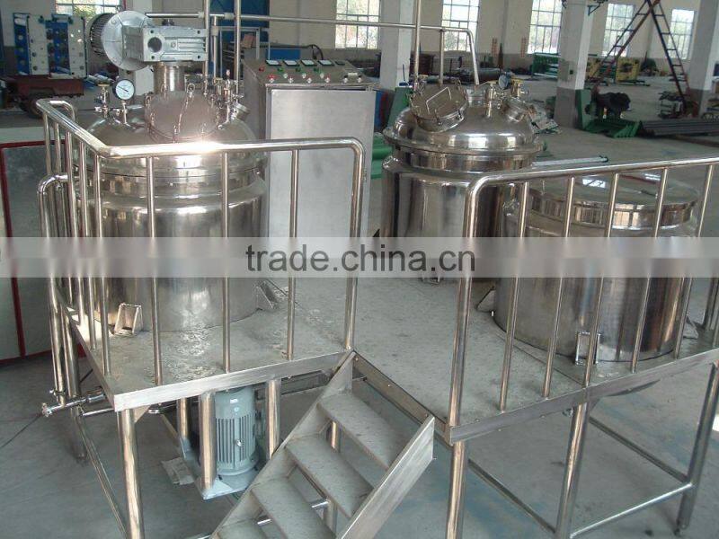 Shaving Cream Stainless Steel Vacuum Emulsifying Mixer