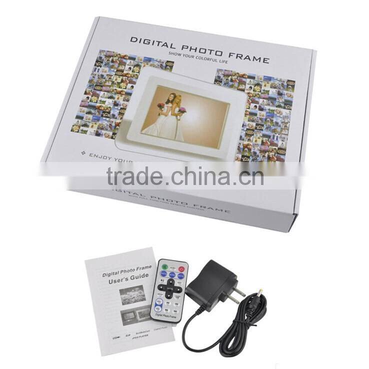 HD 12" big size screen ratio 4:3 digital video lcd player with loud speaker foat show popular advertising video display frame