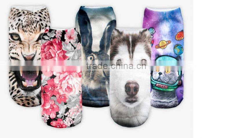 No Show Custom Sublimation Photo Print Socks