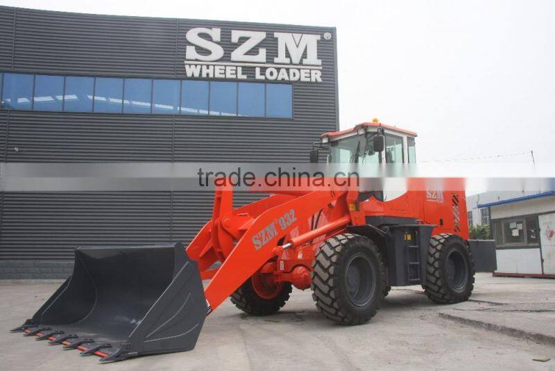 CE Approved High Dumping Height 2Tons Wheel Loader