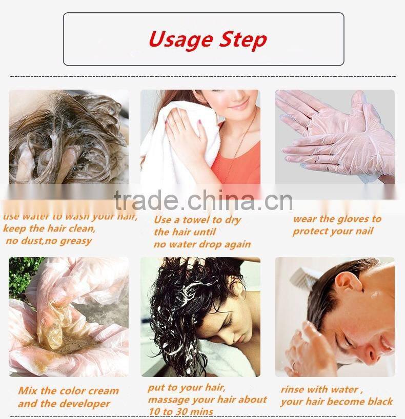 2016 organic black hair shampoo herbal dye shampoo containing keratin wholesale