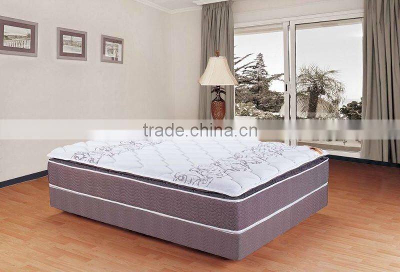 single pillow top with high grade knitting fabric hotel soft pillow top mattress