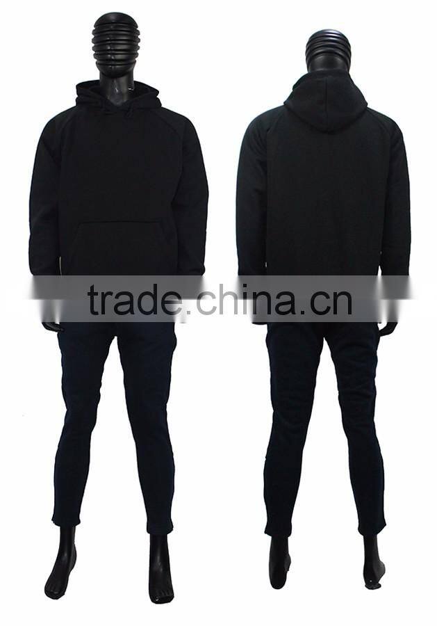 2016 plain hoodies black color