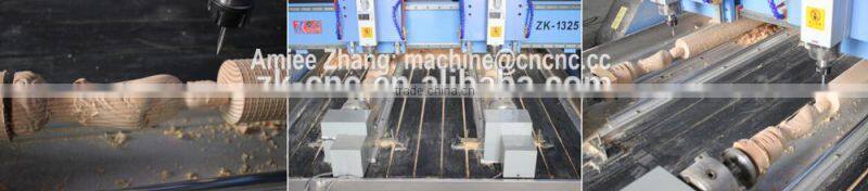 4 Axis 4 Spindles CNC Engraver Router for Flat & Cylinder Material 1300*2500mm ZK-1325-4