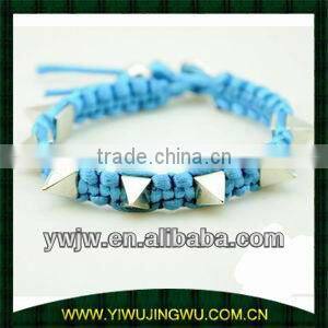 Fashion spike bracelets handmade bracelets rivet bead bangles (JW-G1031)