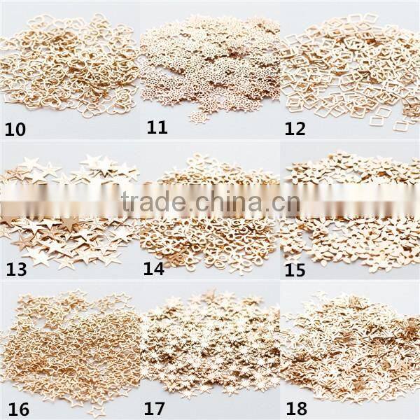 2016 fashion 3d copper nail decoration fancy fashion japanese nail art for teens nail art metal stud
