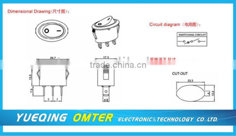 MR-2A-110-C5L-BR Rocker Switches