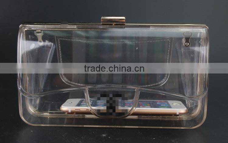 Newest high-grade acrylic clutch bag