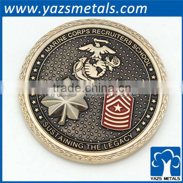hot sales engrave metal enamel trolley coin