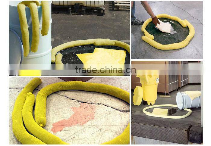 7.6cm(Diameter)X120cm safety chemical absorbent socks