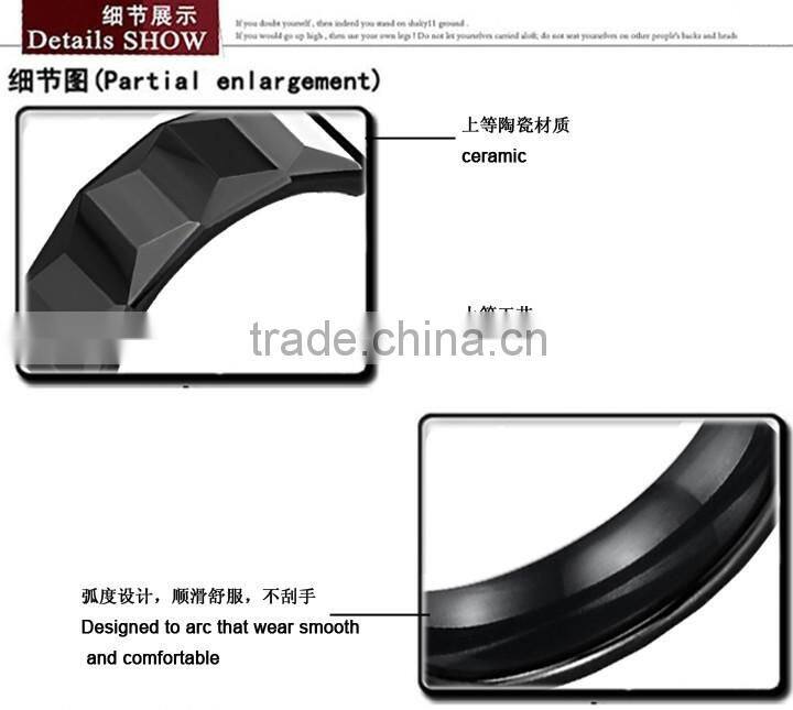 KSTONE 2015 latest charm design black ceramic rings for men and women