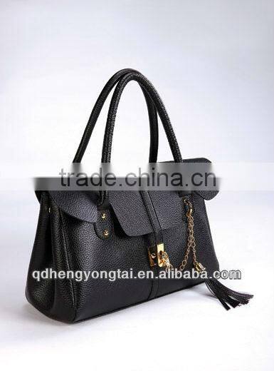 2016 Fashion PU leather handbag with chain
