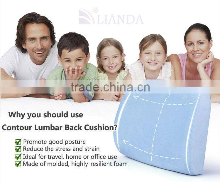 waist foam cushion,office chair cushion with addtional cushion cover,lumbar cushion