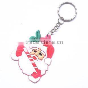Funny Couple Ice-skating Santa Clause Keychains