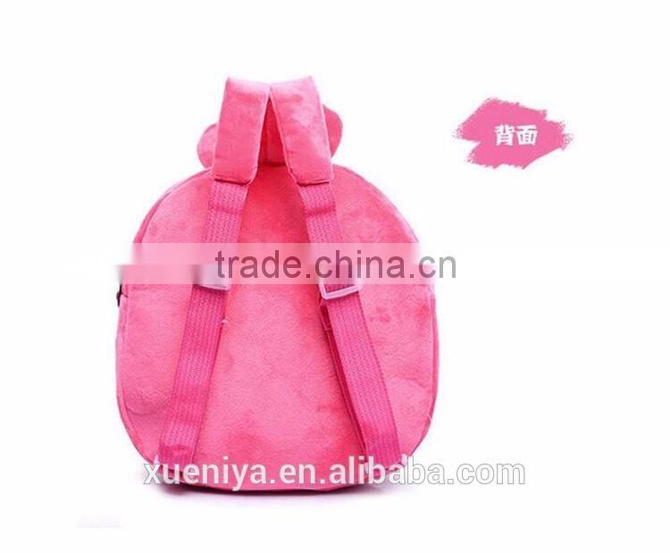Cute Plush Doll Custom Child Backpacks School Bags Plush Cartoon Bag
