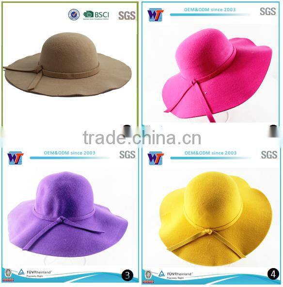 35% cotton 65% polyester red woman felt hat pattern frees