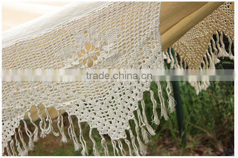 Wholesale High-grade Luxury Cotton Portable Outdoor Folding Hanging Hammock