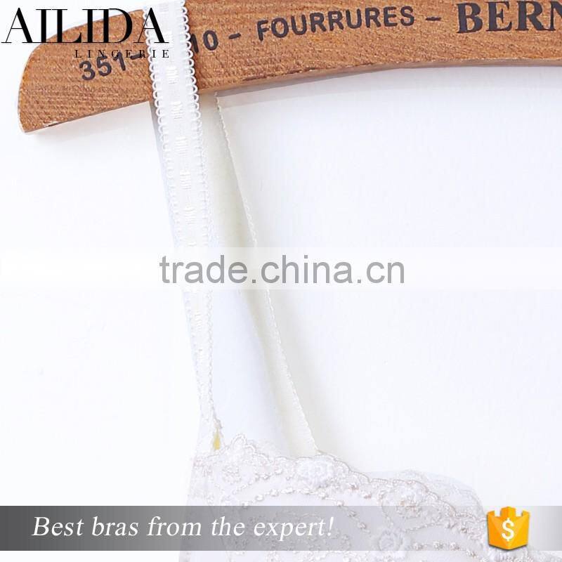 Ailida Hot Sale Lace High Quality Classic Solid Color Lace Trim Push up Bra