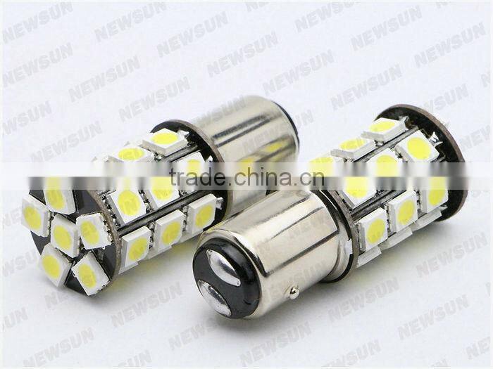 Canbus 1157 LED Brake Light BAY15D Bulbs S25 P21/5W 27 5050 SMD 7.2W 12V White Dual Intensity Tower Tail Stop Signal bulb canbus