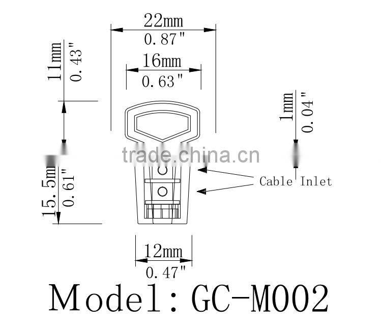 Wholesale plastic twister meter seals GC-M002