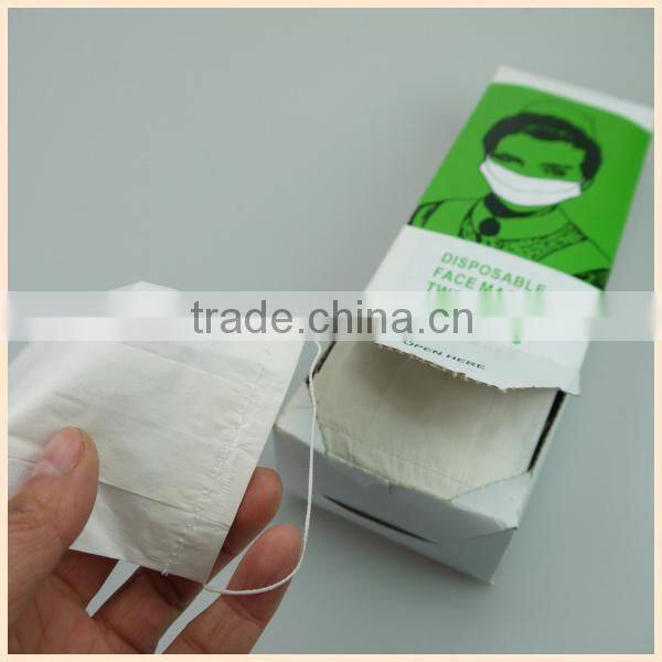 medical paper face mask 2ply
