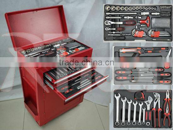 2015 NEW ITEM 158pcs Roller CABINET kraft tools auto repair and maintenance tool trolley