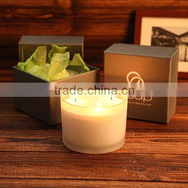 Natural Scented Soy Wax Candle in Glass Jar