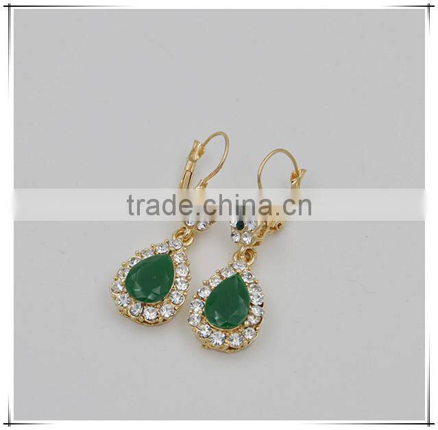 Wholesale wedding necklace set turquoise gemstone necklace 24k gold