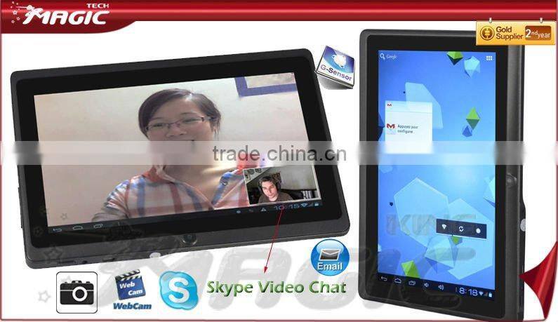 Qualified durable battery cheap tablet pc skype video call