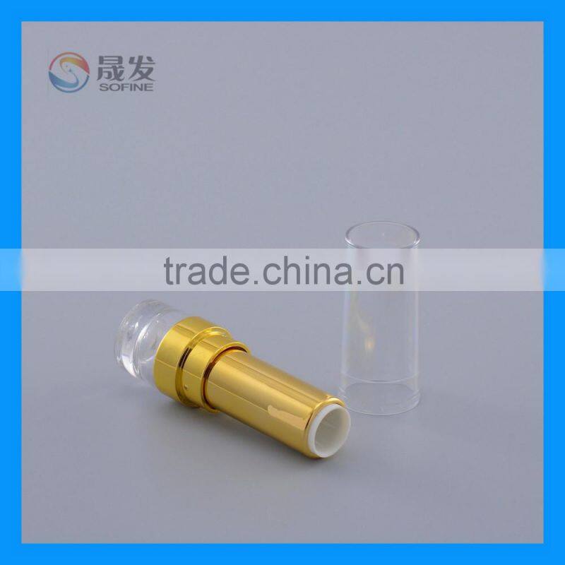 Cosmetic Pure Square Lipstick packaging with transparent cap