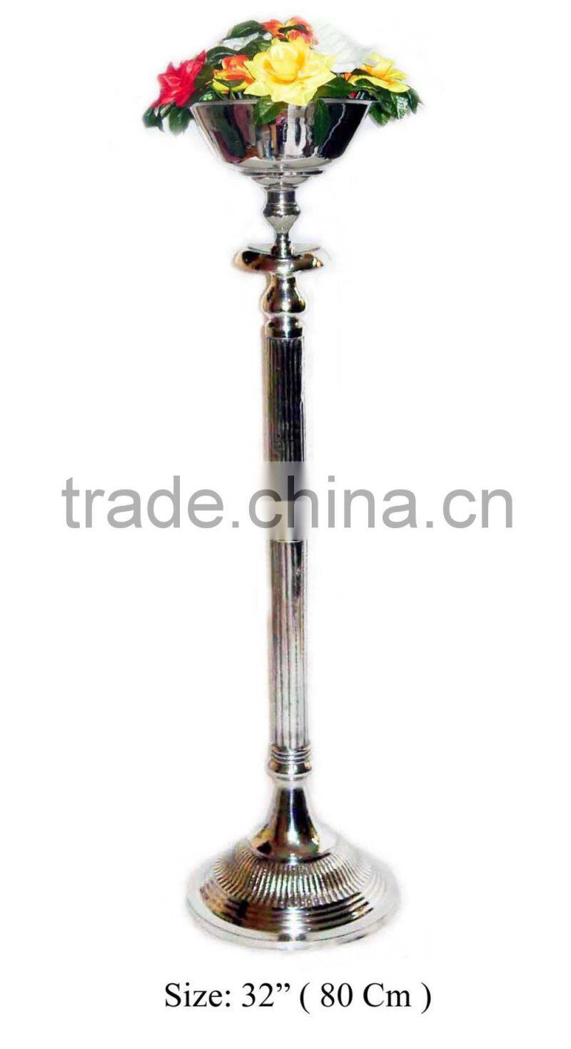 Silver handicraft flower vase