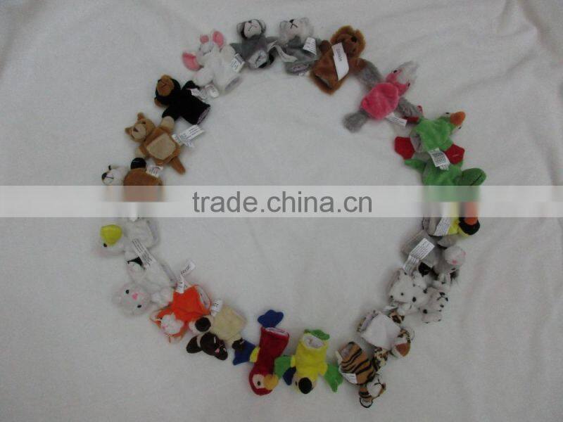 Mini cute plush animal finger puppet