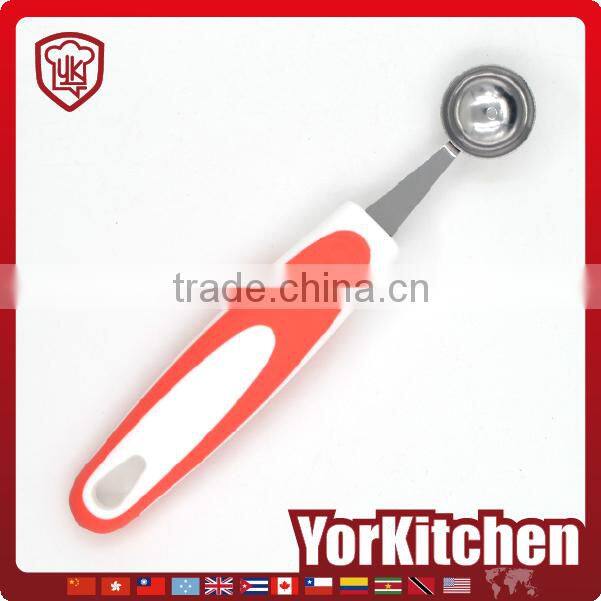 Novel design TPR handle Hot sales in Amazon fruit melon watermelon spoon