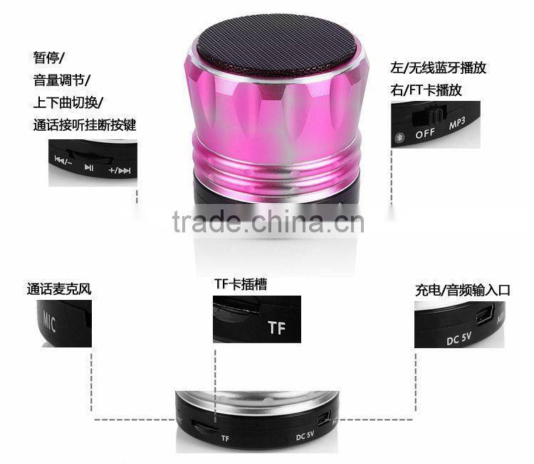 Portable memory card and bluetooth 12 Fashion support answer calling with Mic and TF card speaker With Strong Bass