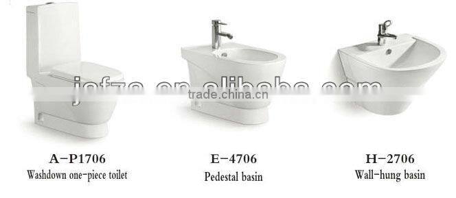 715Modern Ceramic bathroom counter wash basin