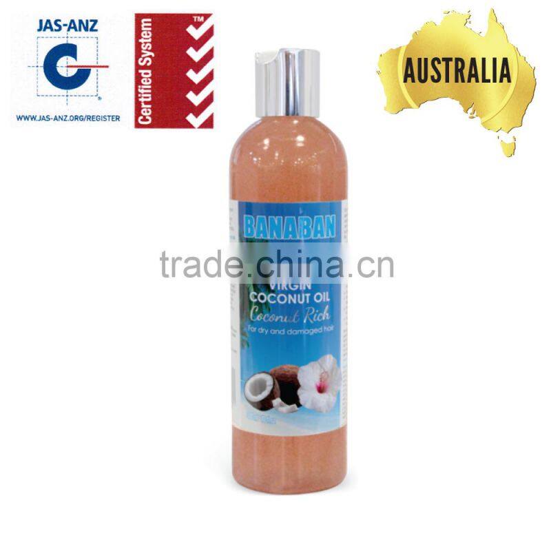Australia Manufacturer BANABAN Shampoo "Sulphate Free" virgin coconut oil products