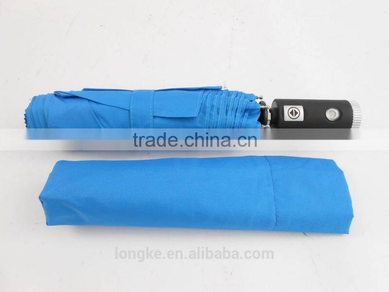 auto umbrella with light handle led flash light umbrella
