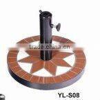 metal outdoor mosaic bumbrella base