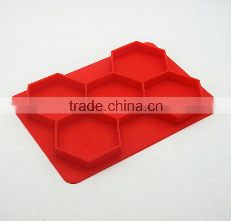 2016 amazon hot Wholesale BPA free FDA food grade 5 cavity large meat pie trays silicone hamburger presser