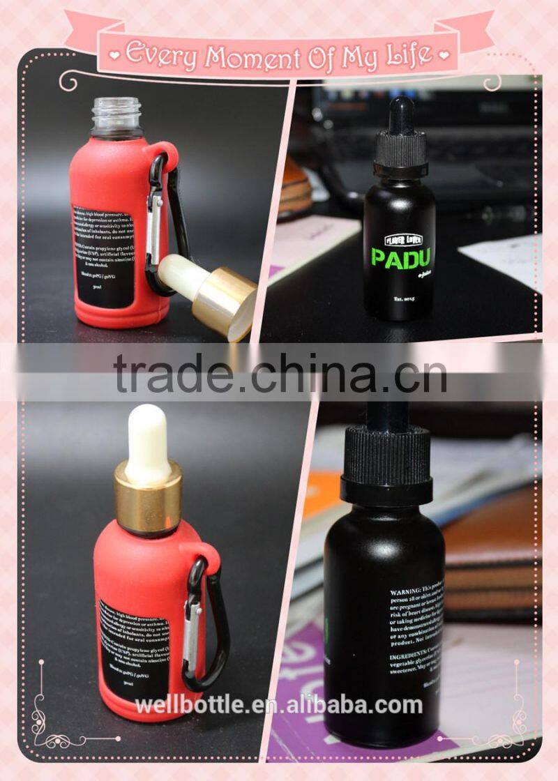 skull shape glass dropper bottle for e-juice
