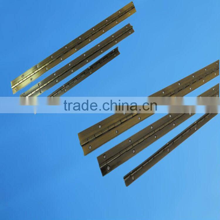metal piano hinge continuous,Antique Brass plated steel hinge