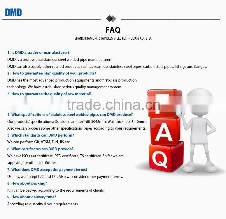 304 stainless steel spiral pipe thickness DN300