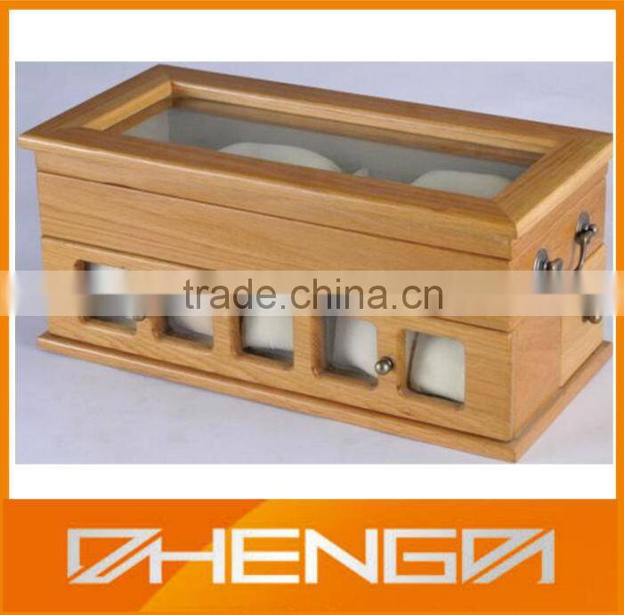 High quality guangzhou factory custom made-in-china elegant wooden watch winder box (ZDS-SJF113)