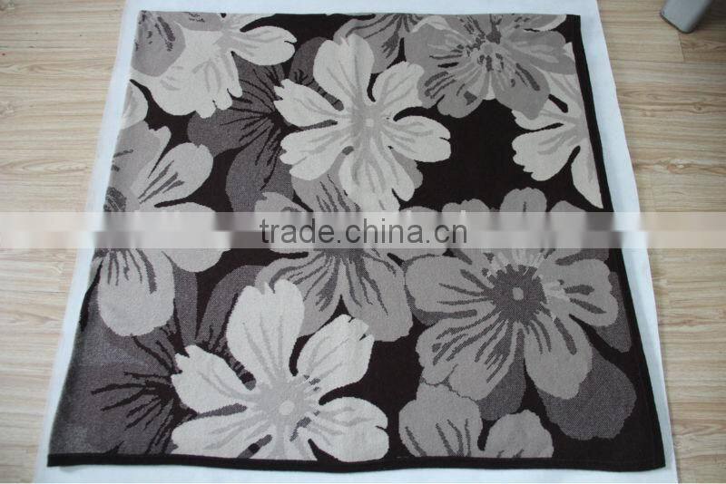 100%cashmere square knitted blankets