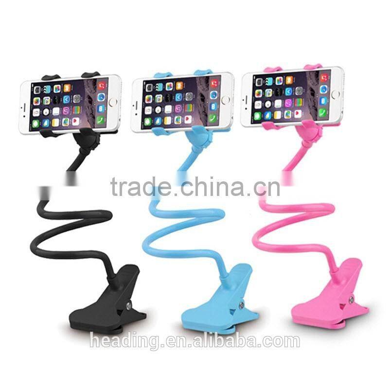 For lazy guys long arm mobile phone bracket for desk