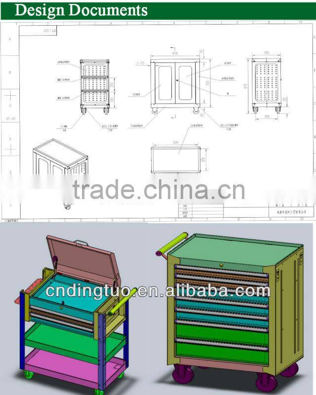 SPCC Powder Coating Metal Tool Box DT-131