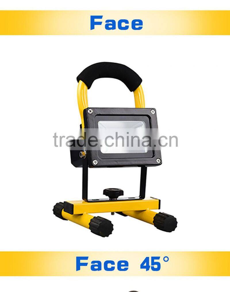 hand held work lamp rechargeable 10w flood light